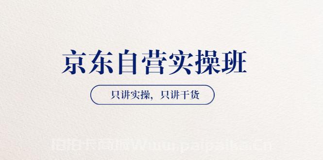 【京东自营实操班】只讲实操，只讲干货（28小时课程-共2期）价值4980