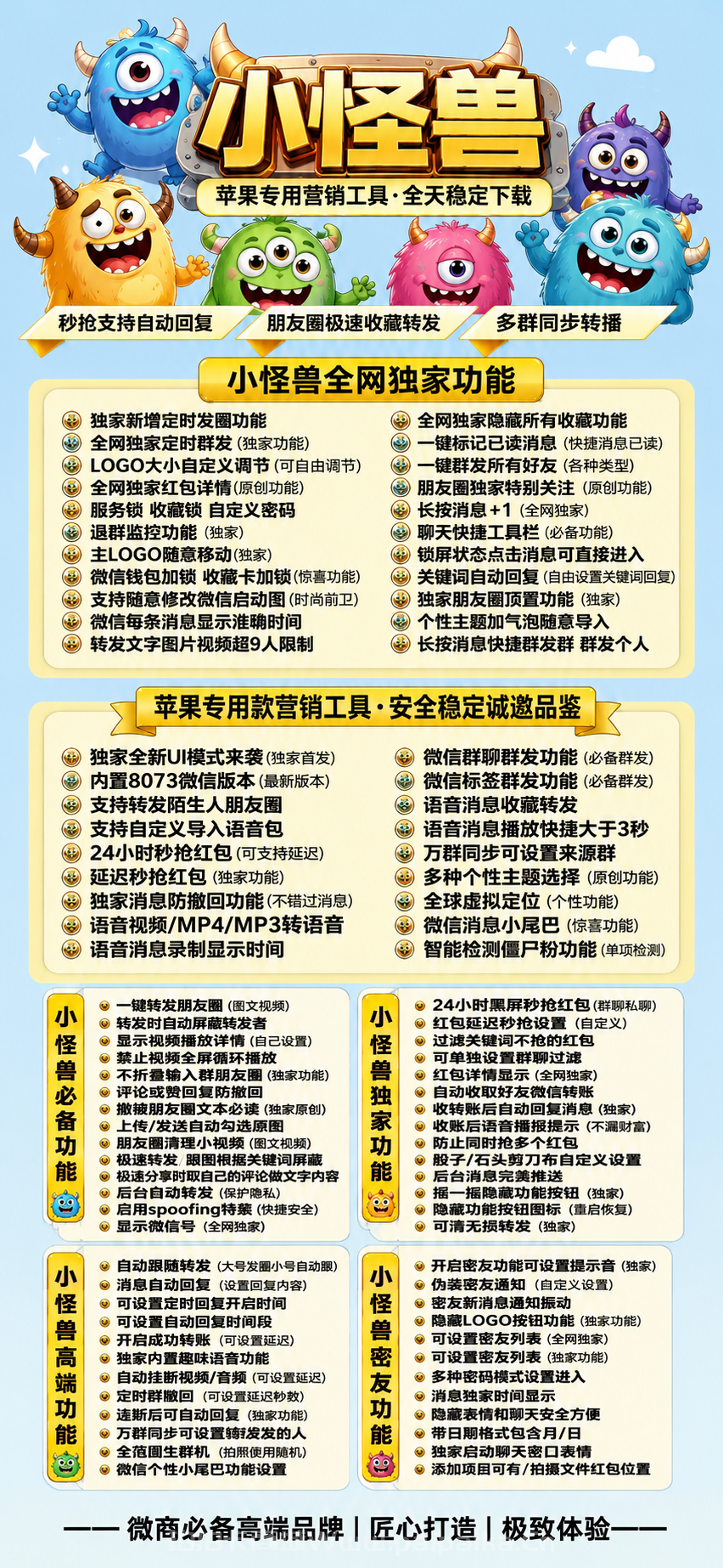 苹果微信多开新选择“小怪兽”:TF版外侧码激活与8073贴图包实战解析