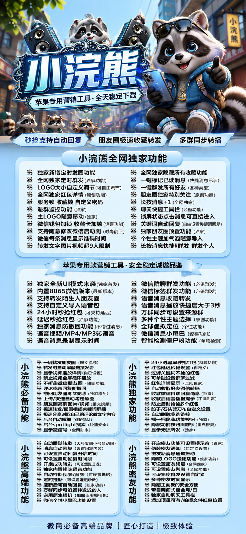 苹果微信多开新标杆“小浣熊”:TF版外侧码激活与8073贴图包实战解析